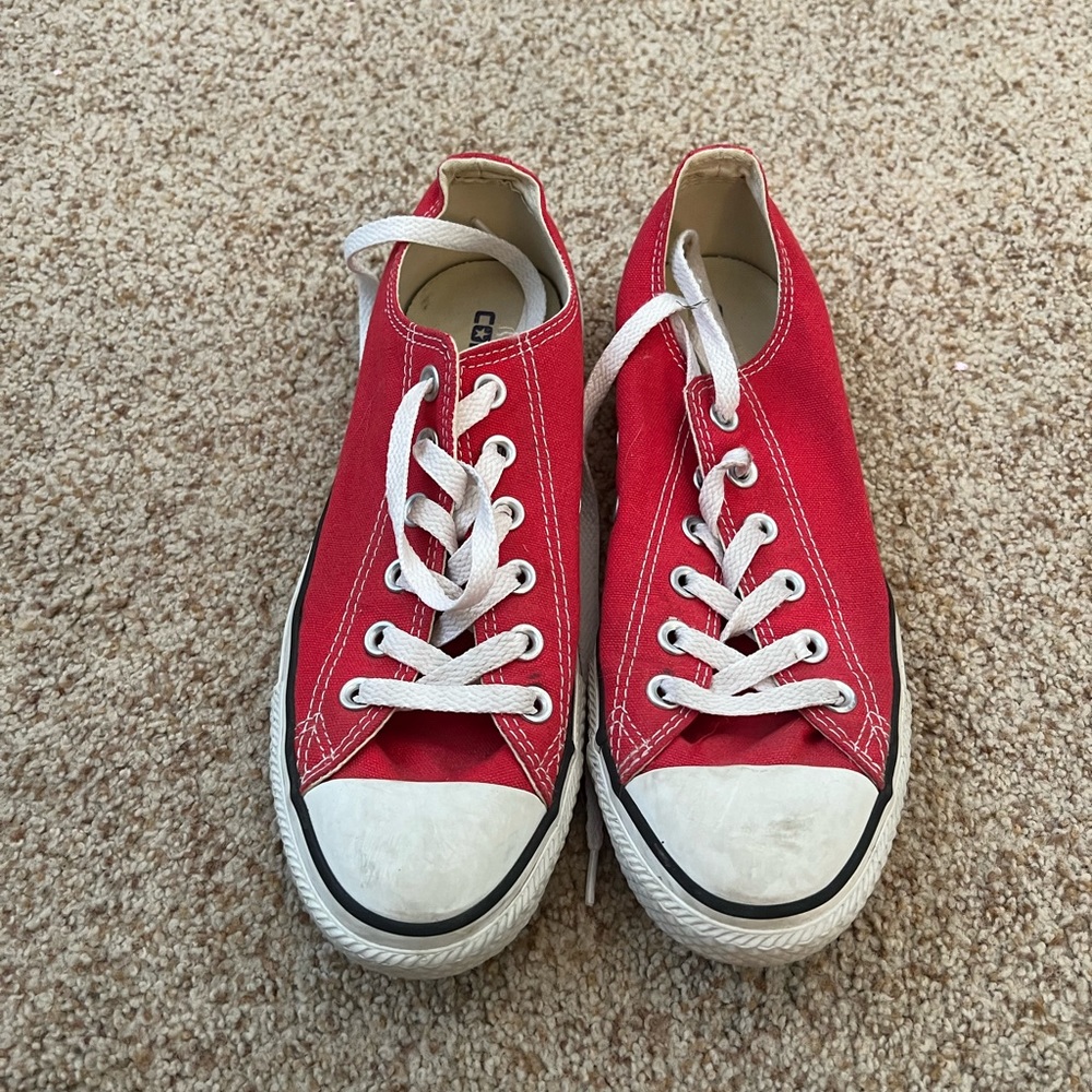 Red chuck taylor all star classic converse